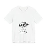 Camiseta Gráfica Personalizada — Camiseta Lista para Imprimir con "Tu Diseño Aquí"