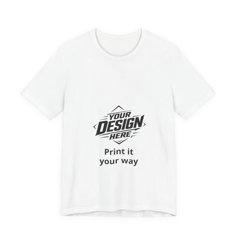 Custom Graphic Tee — "Your Design Here" Print-Ready Shirt