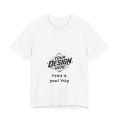 Camiseta Gráfica Personalizada — Camiseta Lista para Imprimir con "Tu Diseño Aquí"