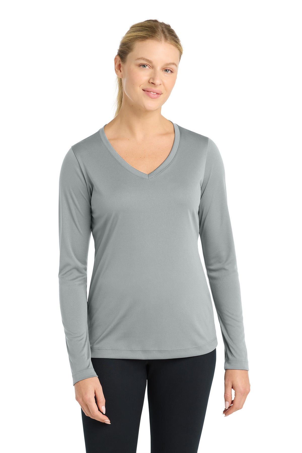 Sport-Tek ®  Women's Long Sleeve PosiCharge ®  Competitor V-Neck Tee. LST353LS