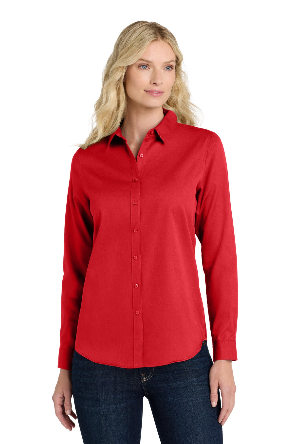 Port Authority ®  Women's Long Sleeve SuperPro React  Twill Shirt. LW808