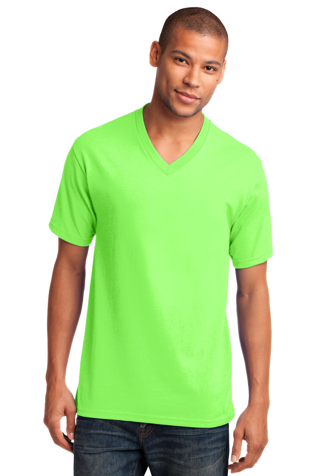 Port & Co ®  Core Cotton V-Neck Tee. PC54V