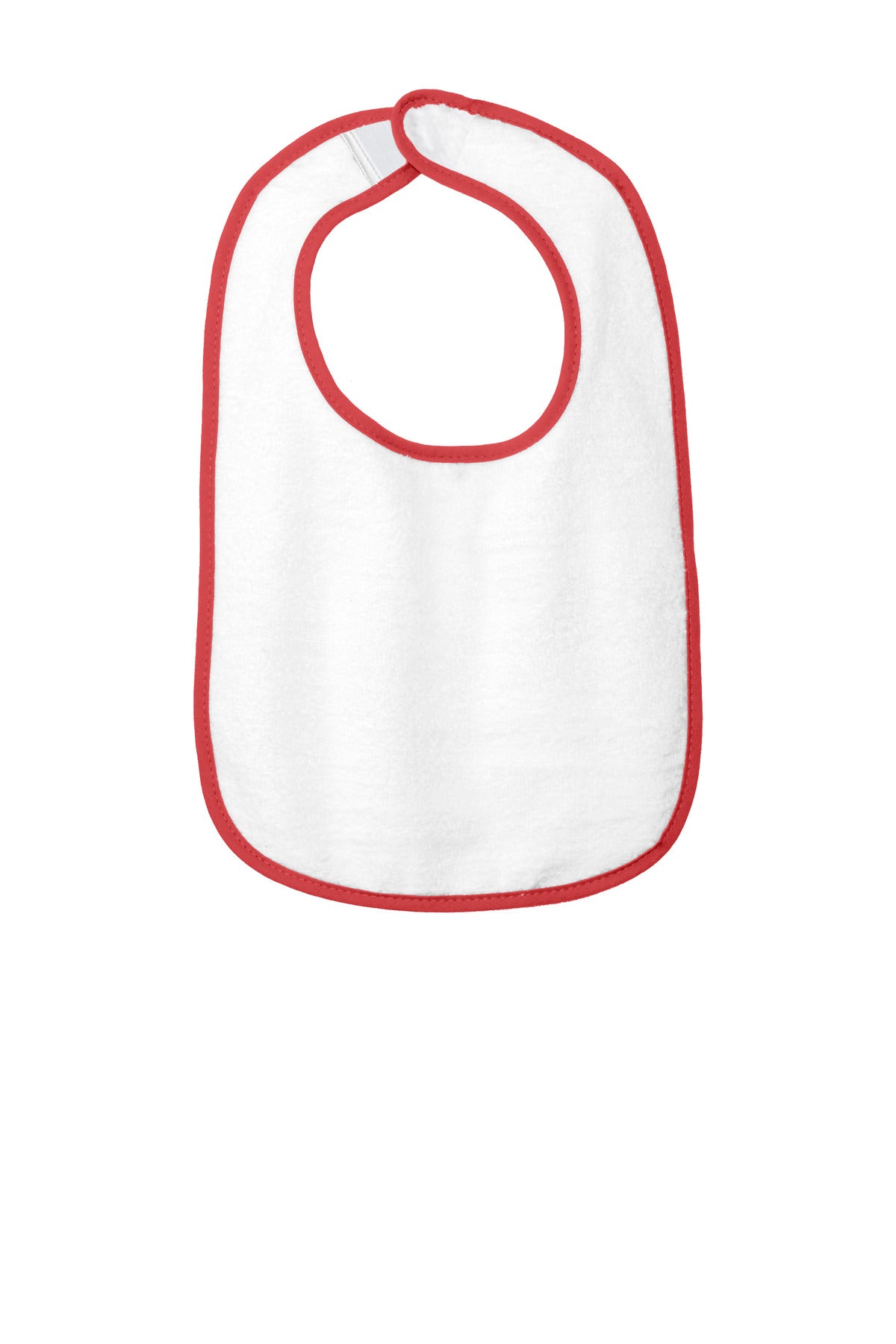 Rabbit Skins   Infant Contrast Trim Terry Bib. RS1003