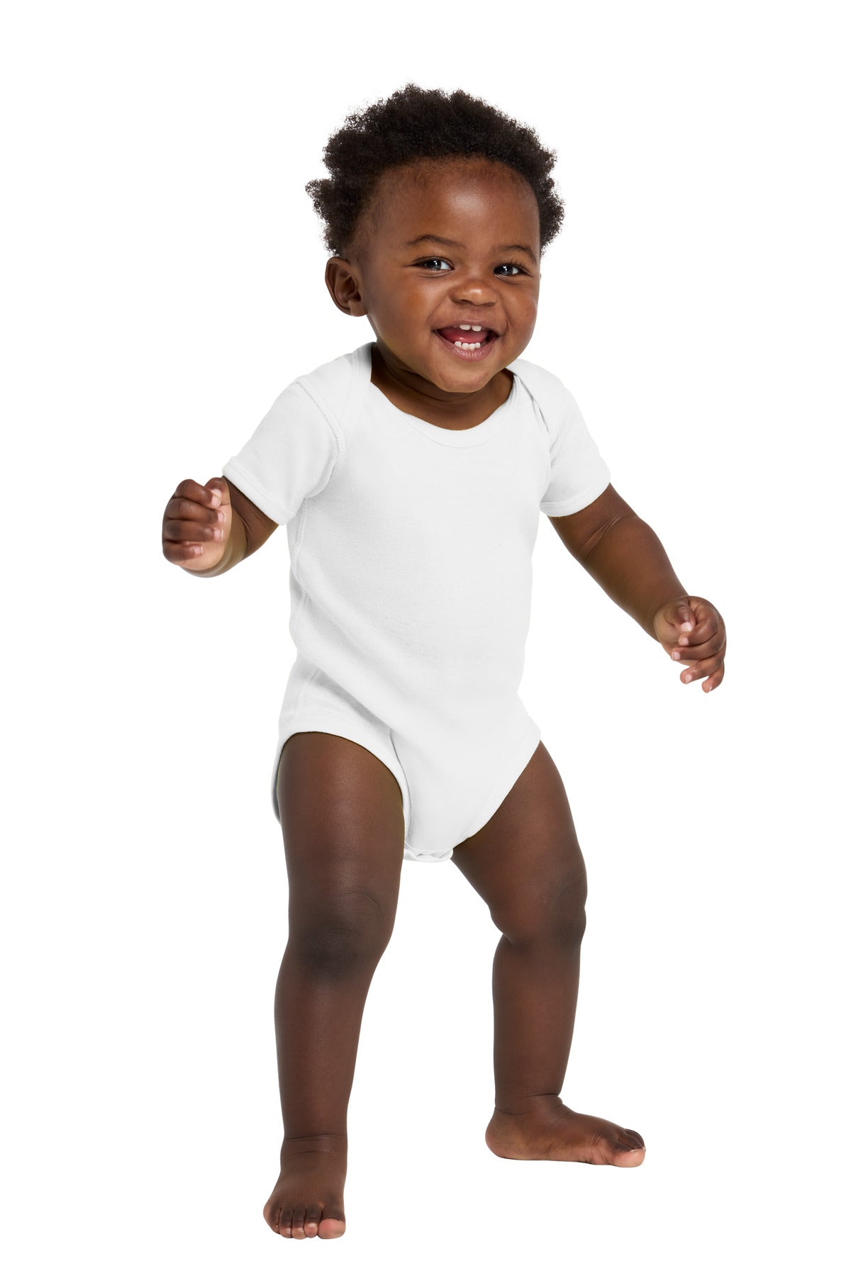 Rabbit Skins   Infant Short Sleeve Baby Rib Bodysuit. RS4400