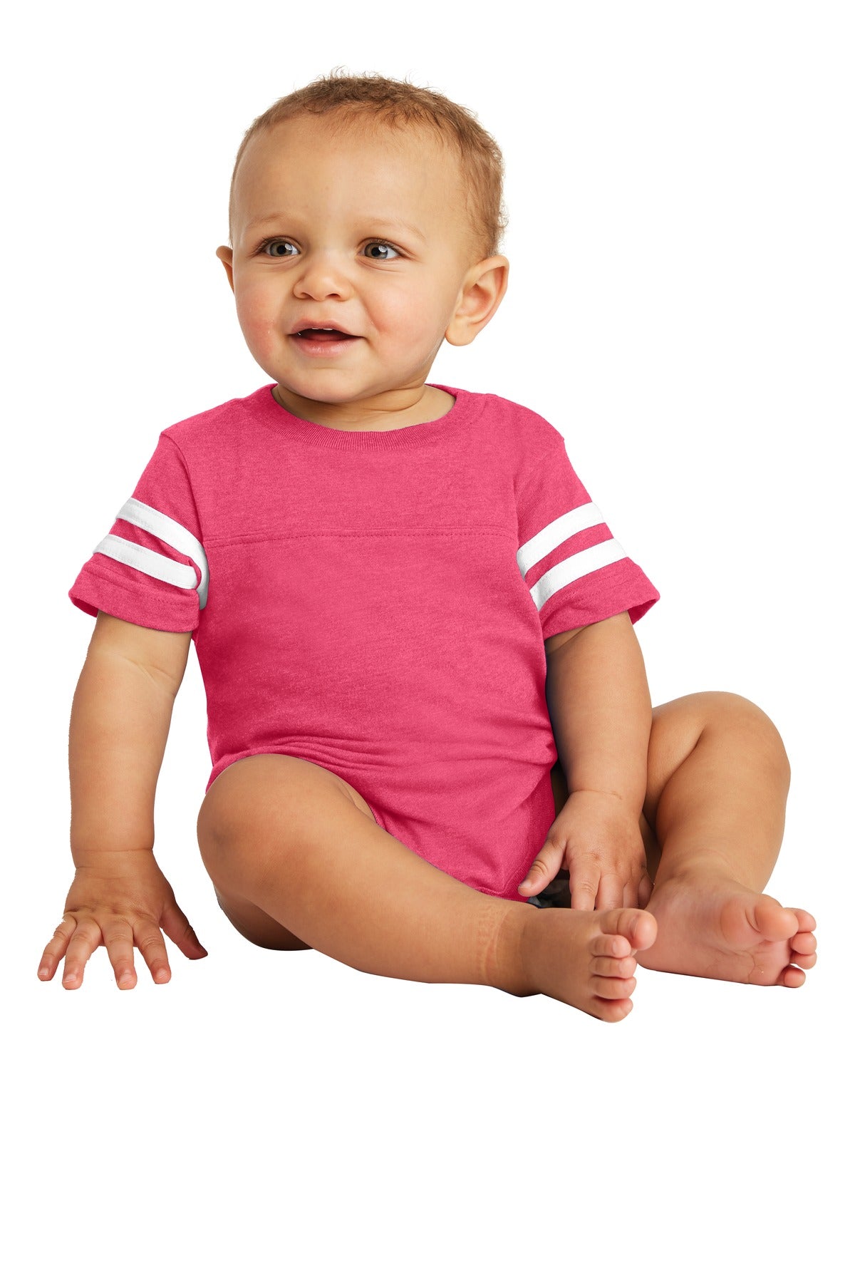 Rabbit Skins   Infant Football Fine Jersey Bodysuit. RS4437
